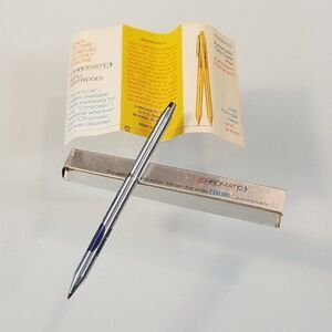 Citizens Gas Vintage Ballpoint Pen Chromatic Double Twist 2 Color Needs Refills